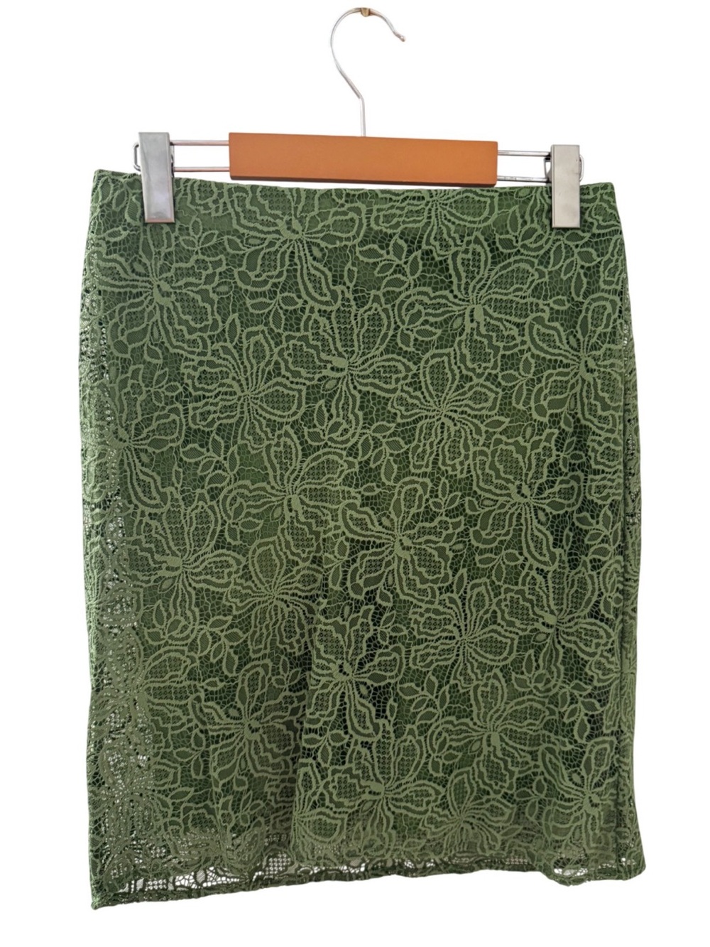 ANTHROPOLOGIE Tilda Knee Length Slip Skirt Lace Pencil Edition